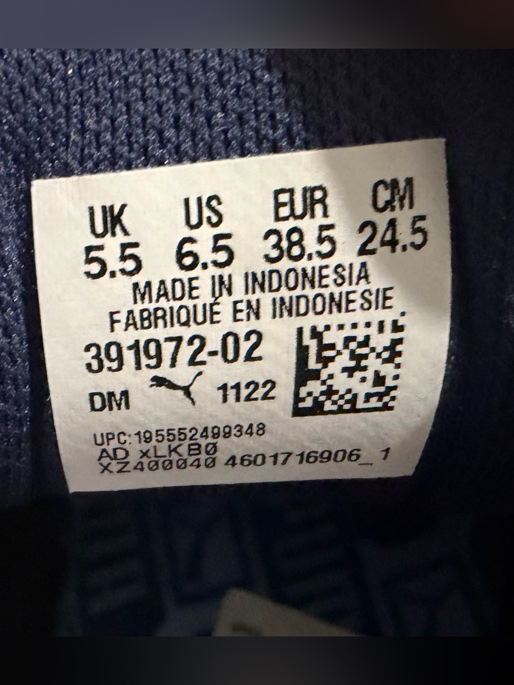 EUC Puma Suede 'Camowave - Navy Day Dream, Men’s sz 6.5 - Picture 7 of 7